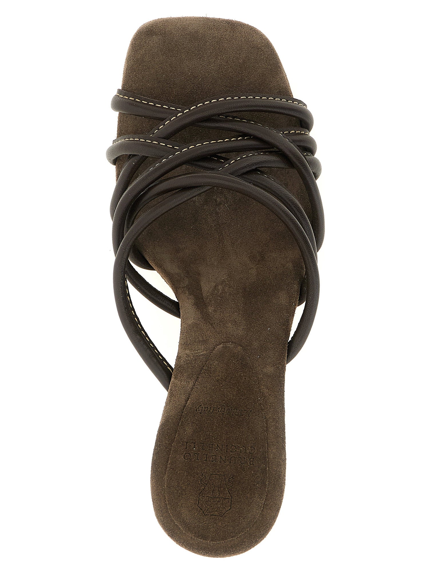 Brunello Cucinelli Leather Sandals Brown