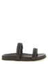 Brunello Cucinelli Precious Braided Straps Sandals Brown