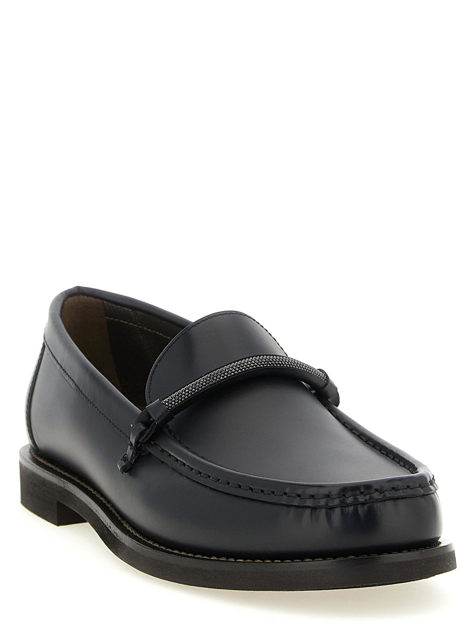Brunello Cucinelli Penny Loafer Loafers Black
