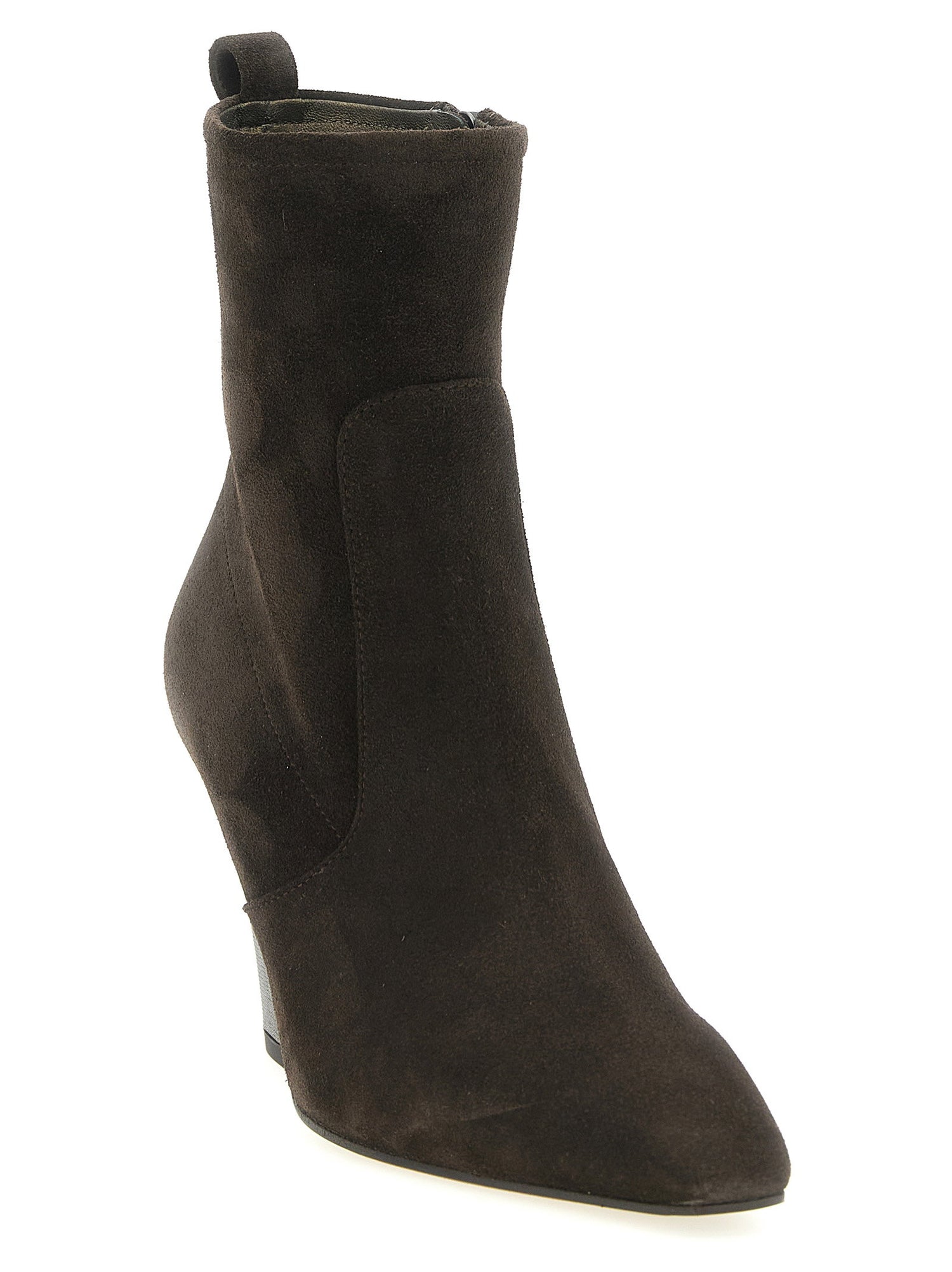 Brunello Cucinelli Precious Heel Ankle Boots Brown