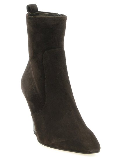 Brunello Cucinelli Precious Heel Ankle Boots Brown