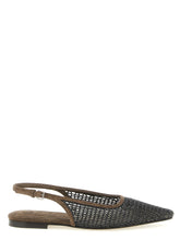 Brunello Cucinelli Precious Net Embroidery Slingback Brown