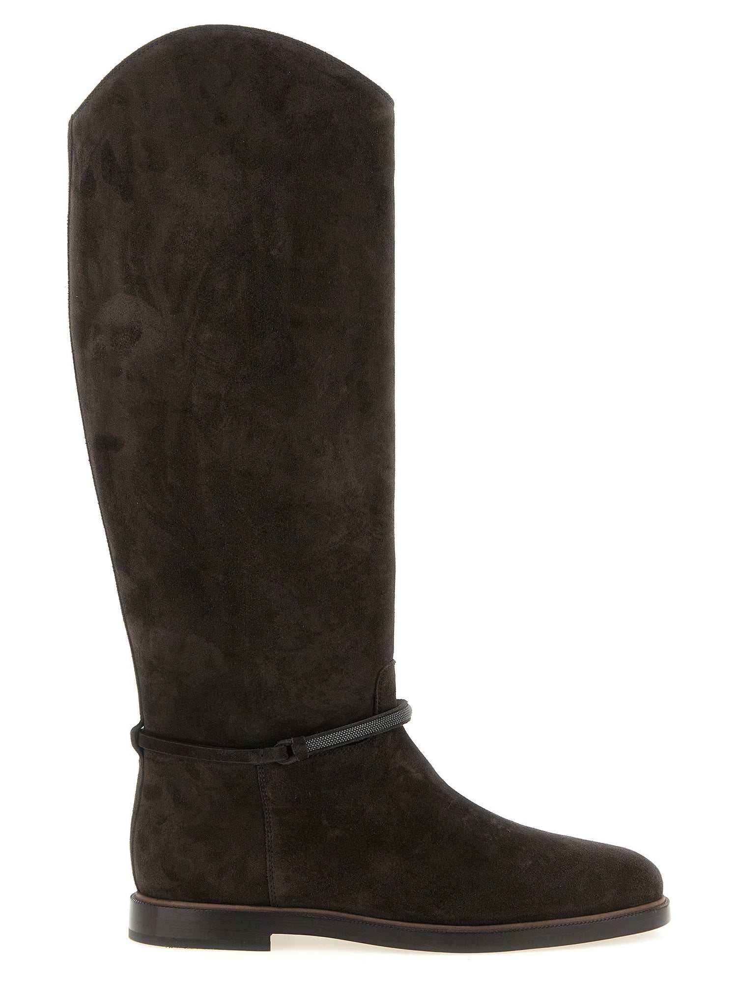 Brunello Cucinelli Suede Boots Black
