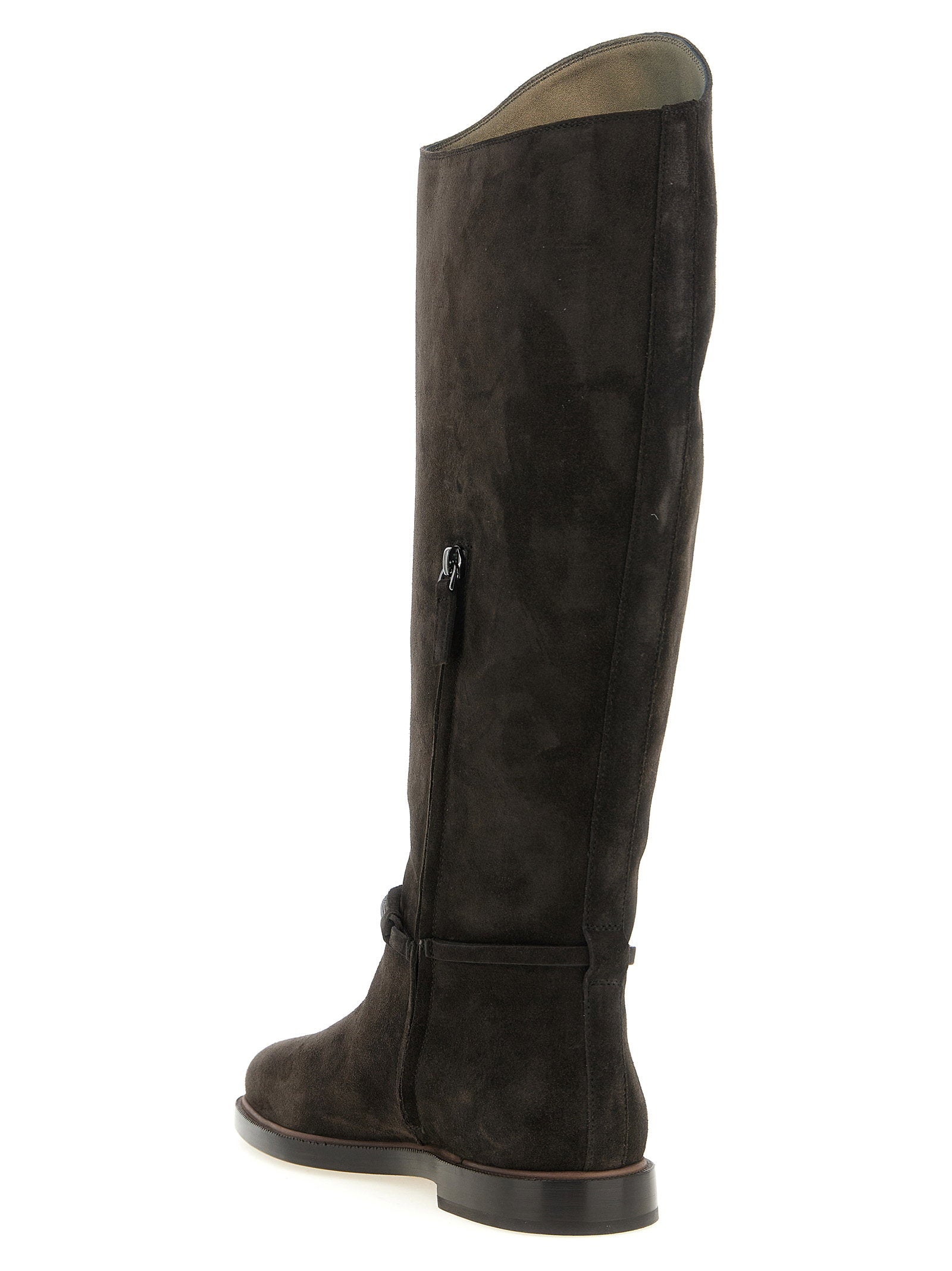 Brunello Cucinelli Suede Boots Black