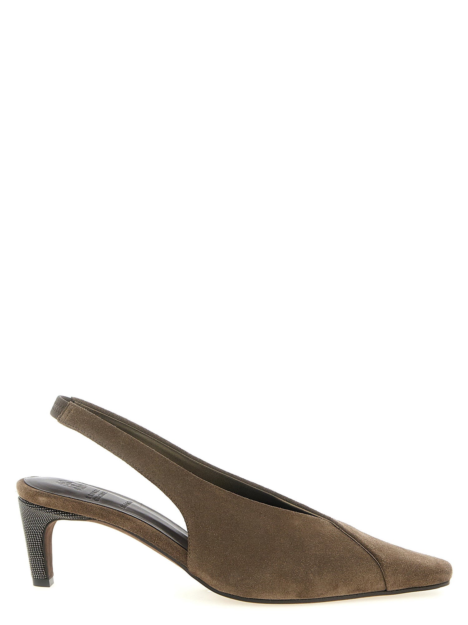Brunello Cucinelli City Slingback Gray