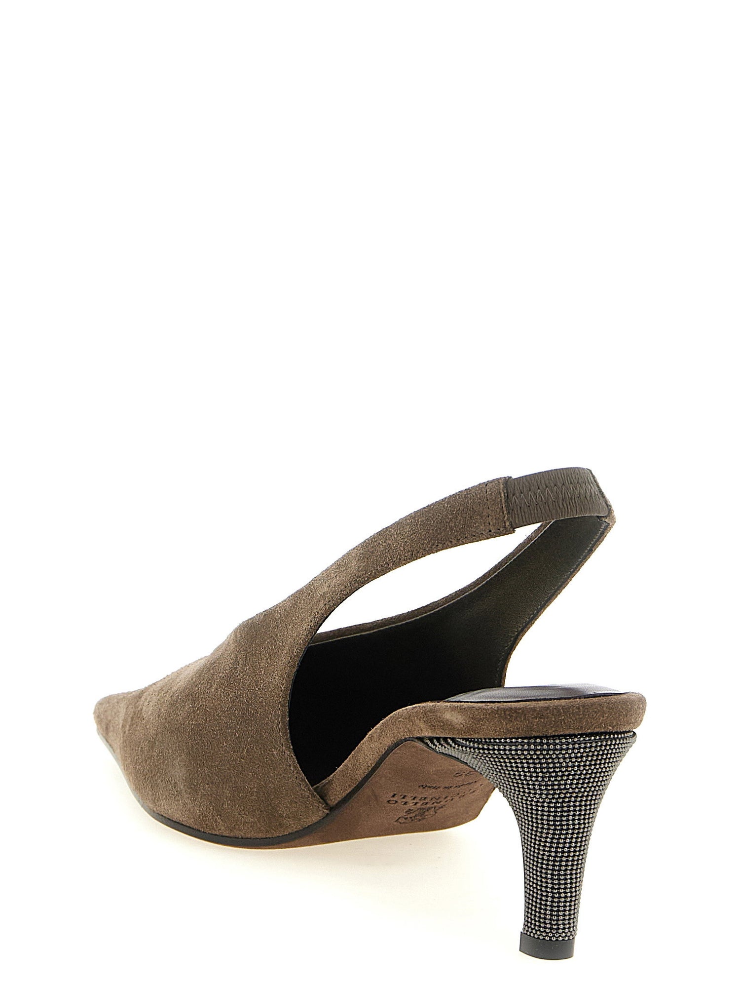Brunello Cucinelli City Slingback Gray