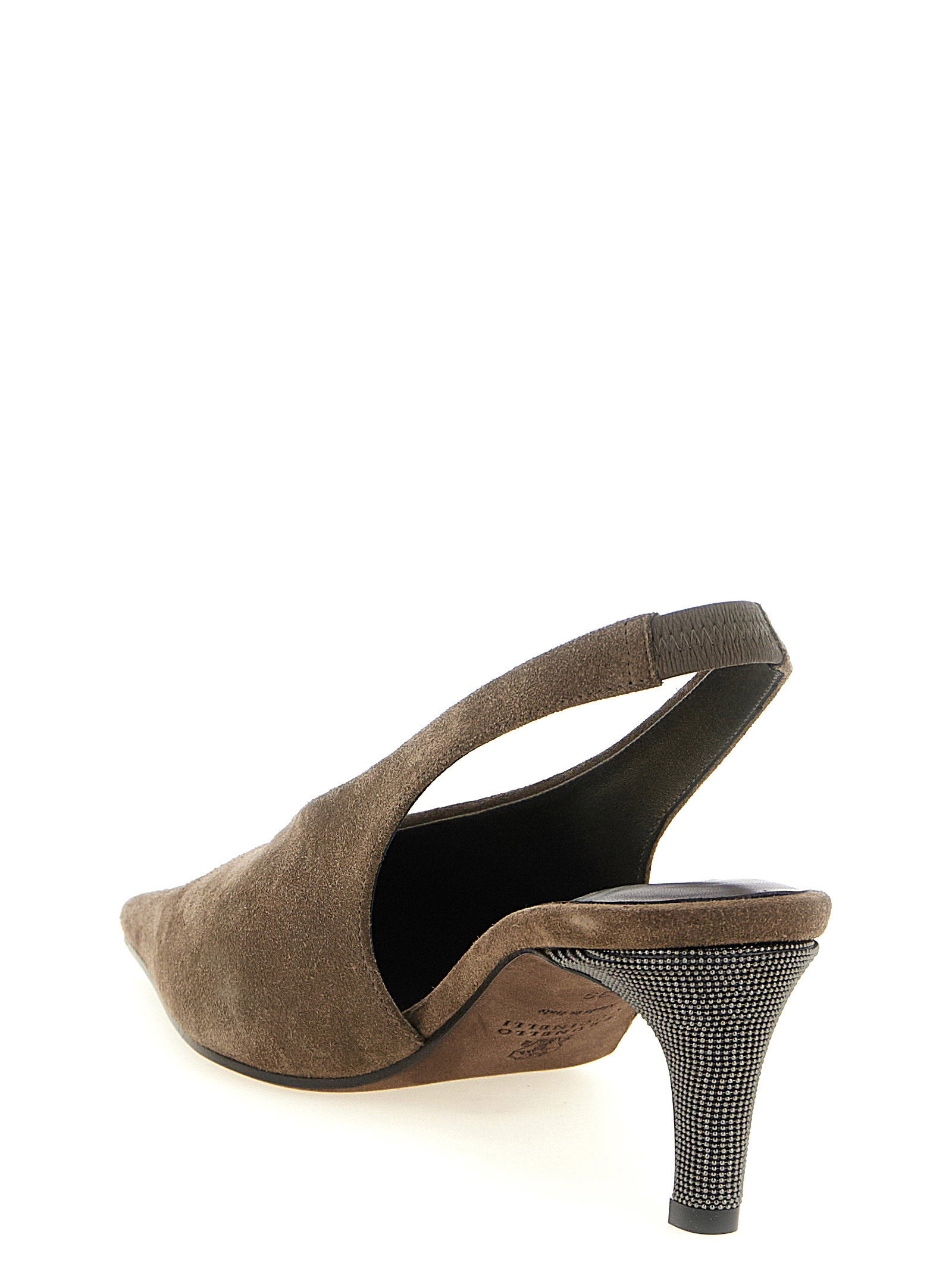 Brunello Cucinelli City Slingback Gray