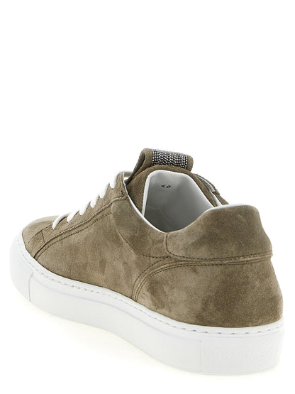 Brunello Cucinelli Precious Loop Sneakers Gray
