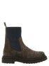 Brunello Cucinelli Precious Loop Detail Ankle Boots Brown