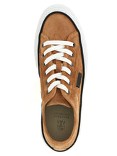 Brunello Cucinelli Shiny Tab Sneakers Brown