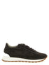 Brunello Cucinelli Monile Suede Sneakers Brown