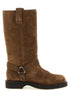Brunello Cucinelli Monile Suede Boots Brown