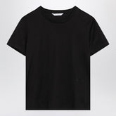 Max Mara Black Cotton Crewneck T-Shirt Black
