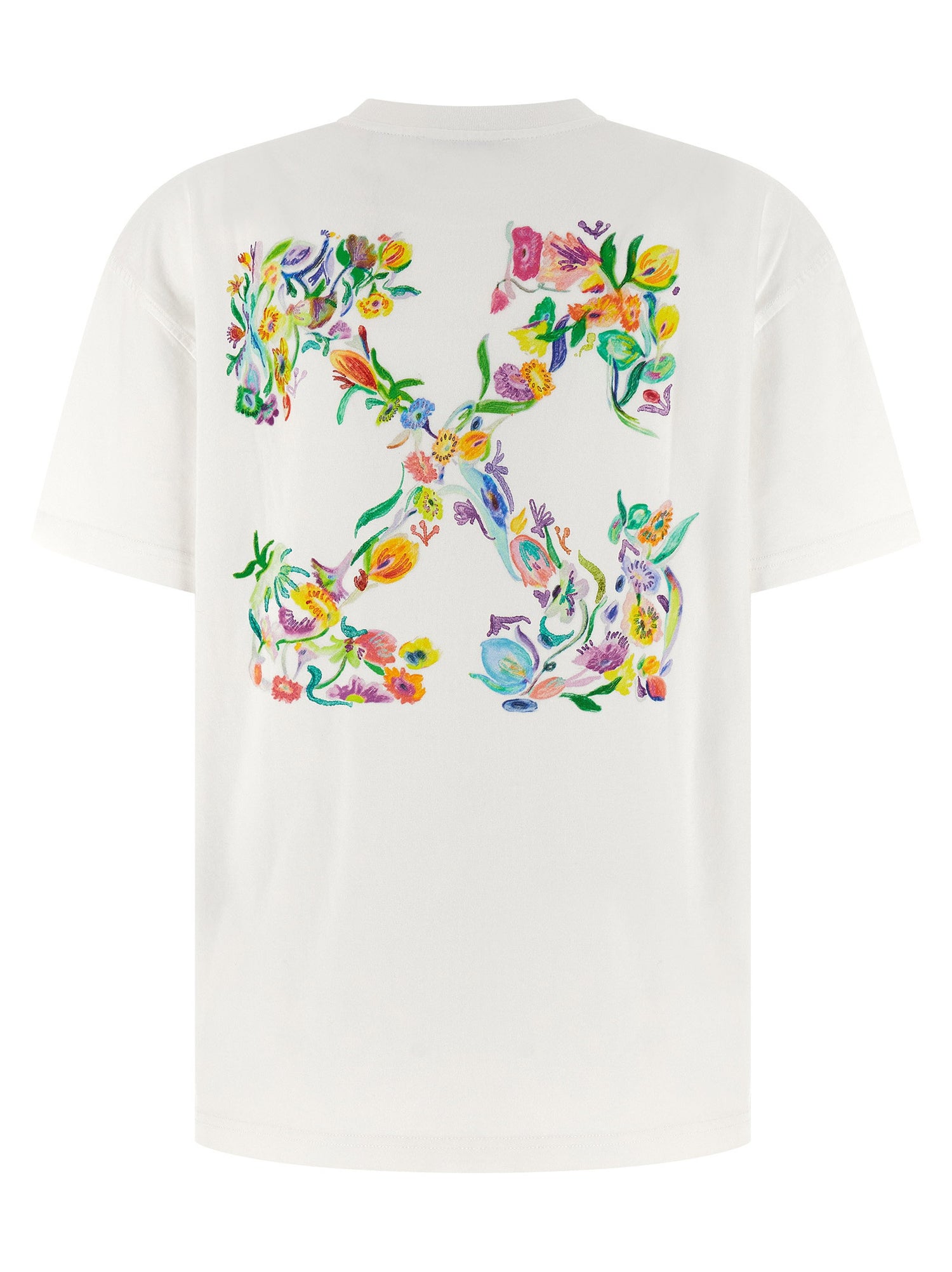 Off White Arrow Glowing Flower T-shirt White