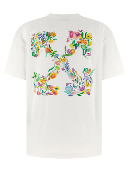 Off White Arrow Glowing Flower T-shirt White