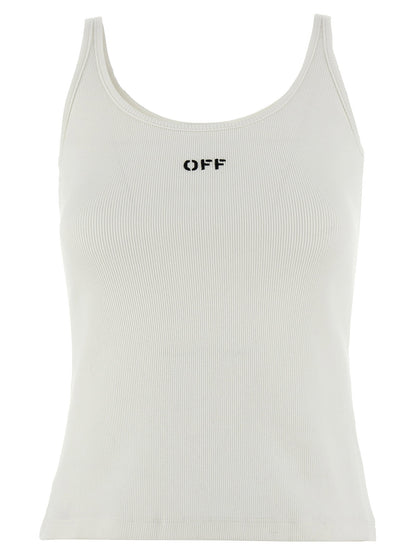 Off White Off Stamp Top White