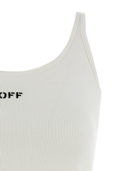 Off White Off Stamp Top White