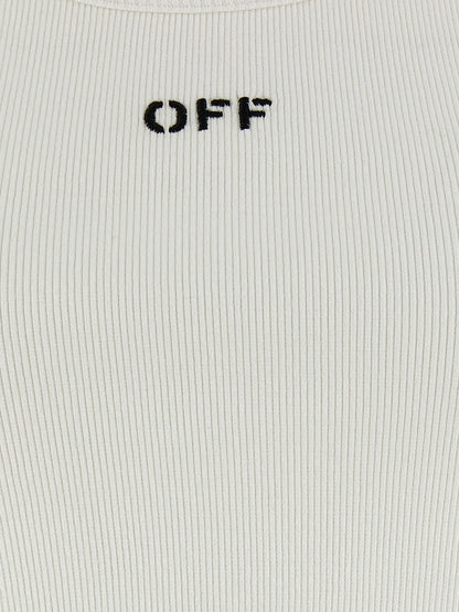 Off White Off Stamp Top White