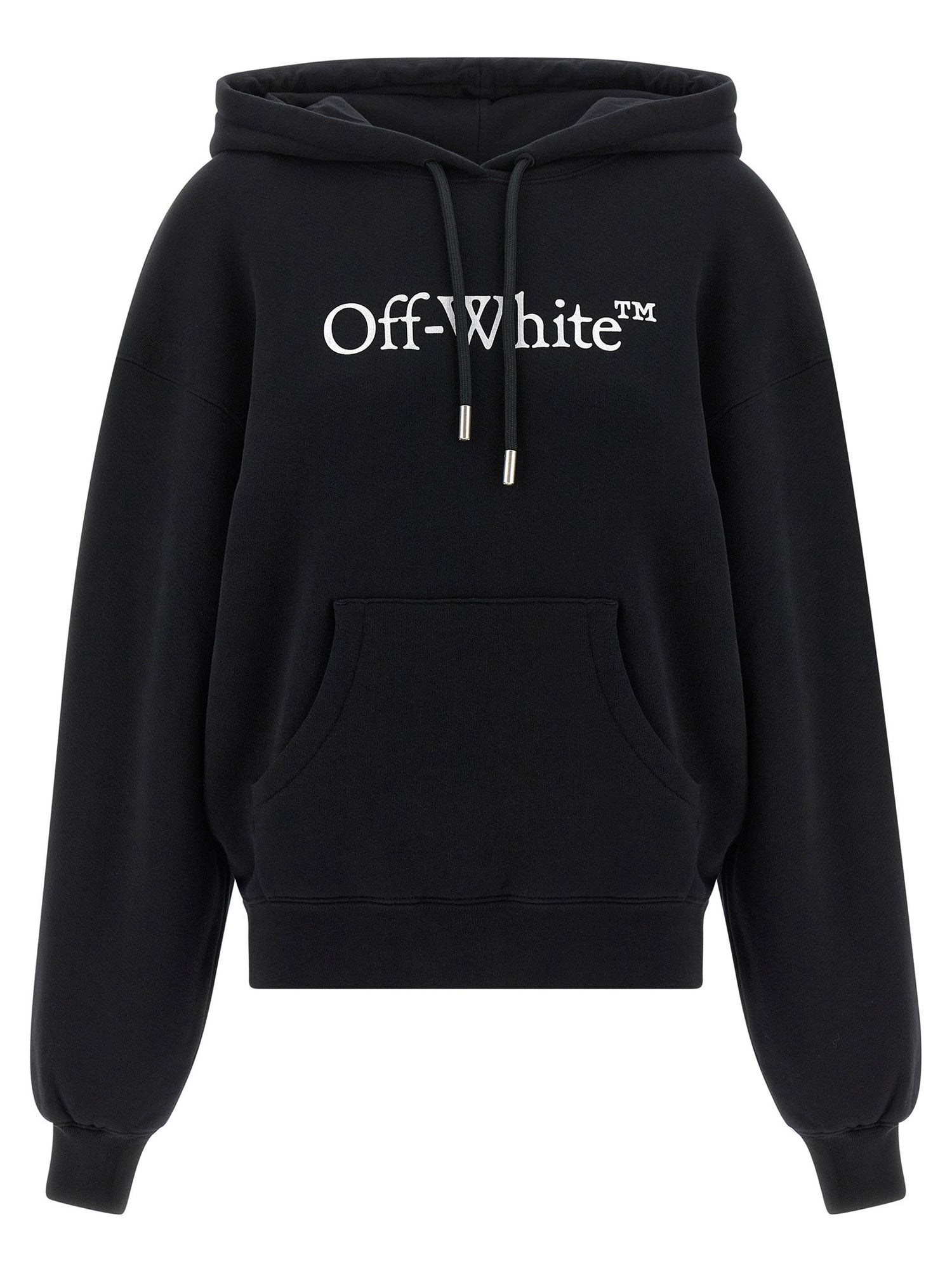 Off White Big Logo Bookkish Hoodie White/black