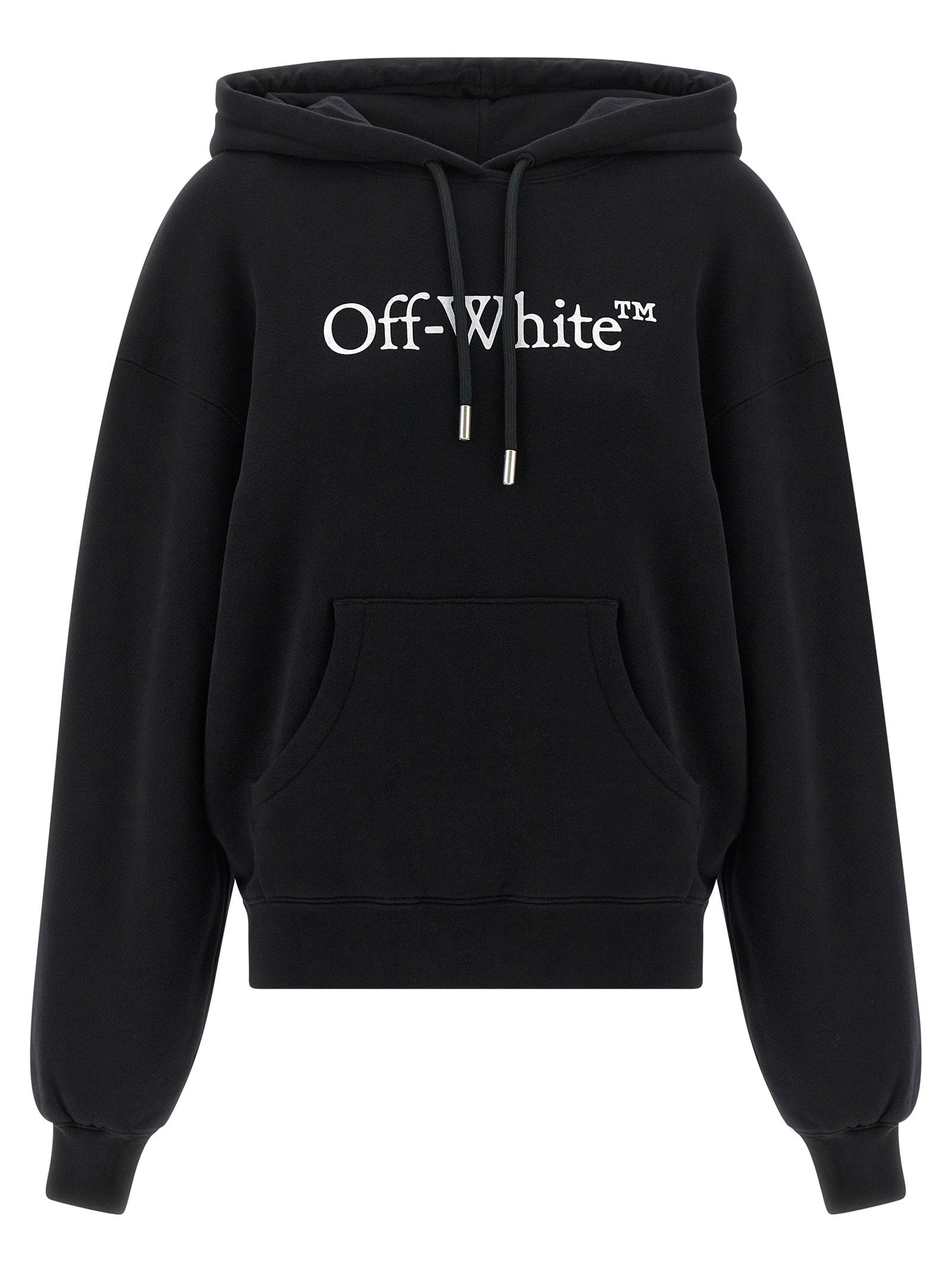 Off White Big Logo Bookkish Hoodie White/black