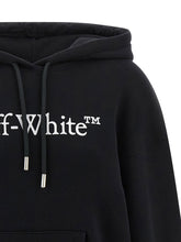Off White Big Logo Bookkish Hoodie White/black