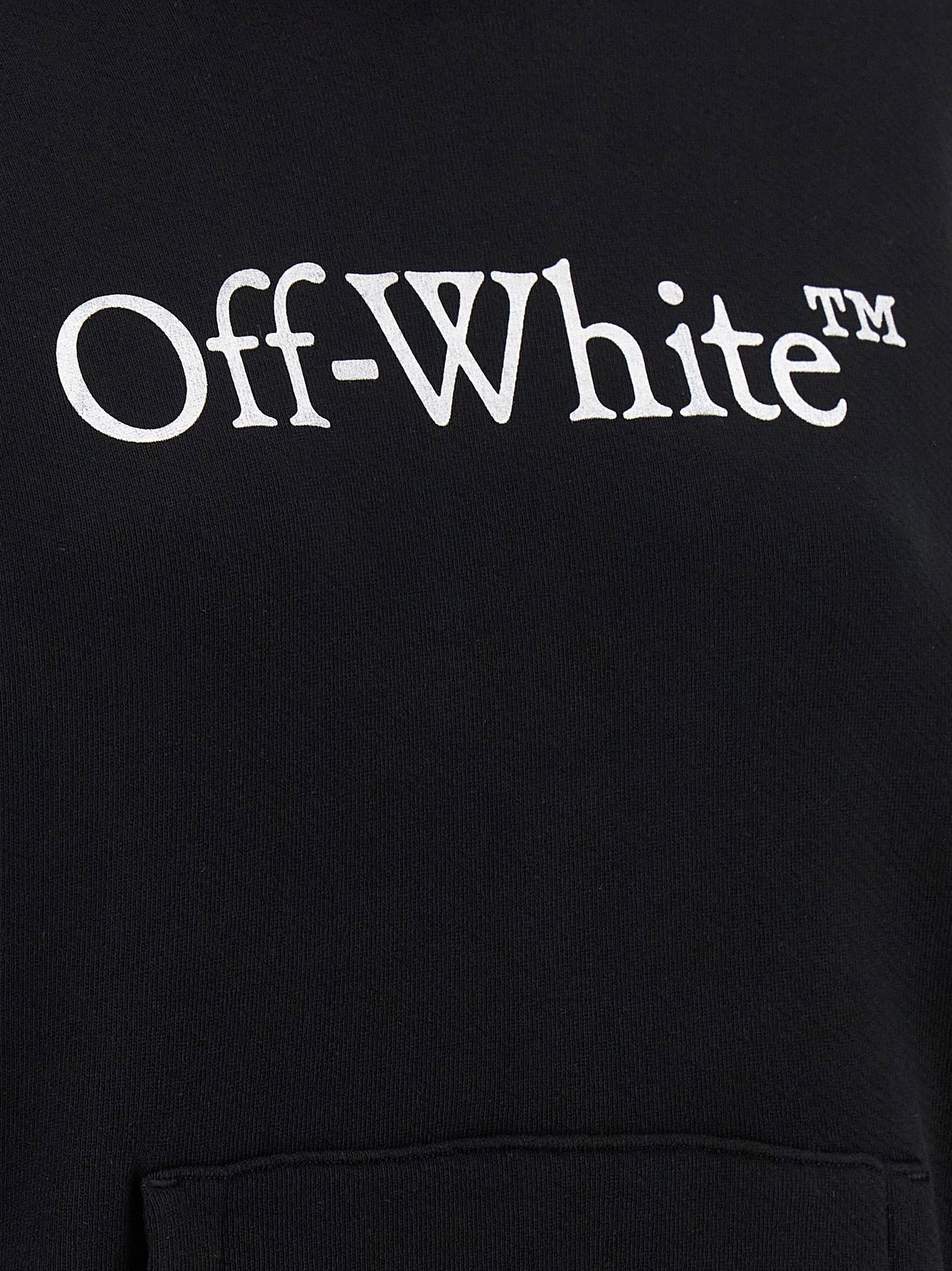 Off White Big Logo Bookkish Hoodie White/black