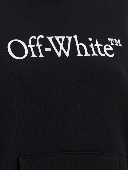 Off White Big Logo Bookkish Hoodie White/black