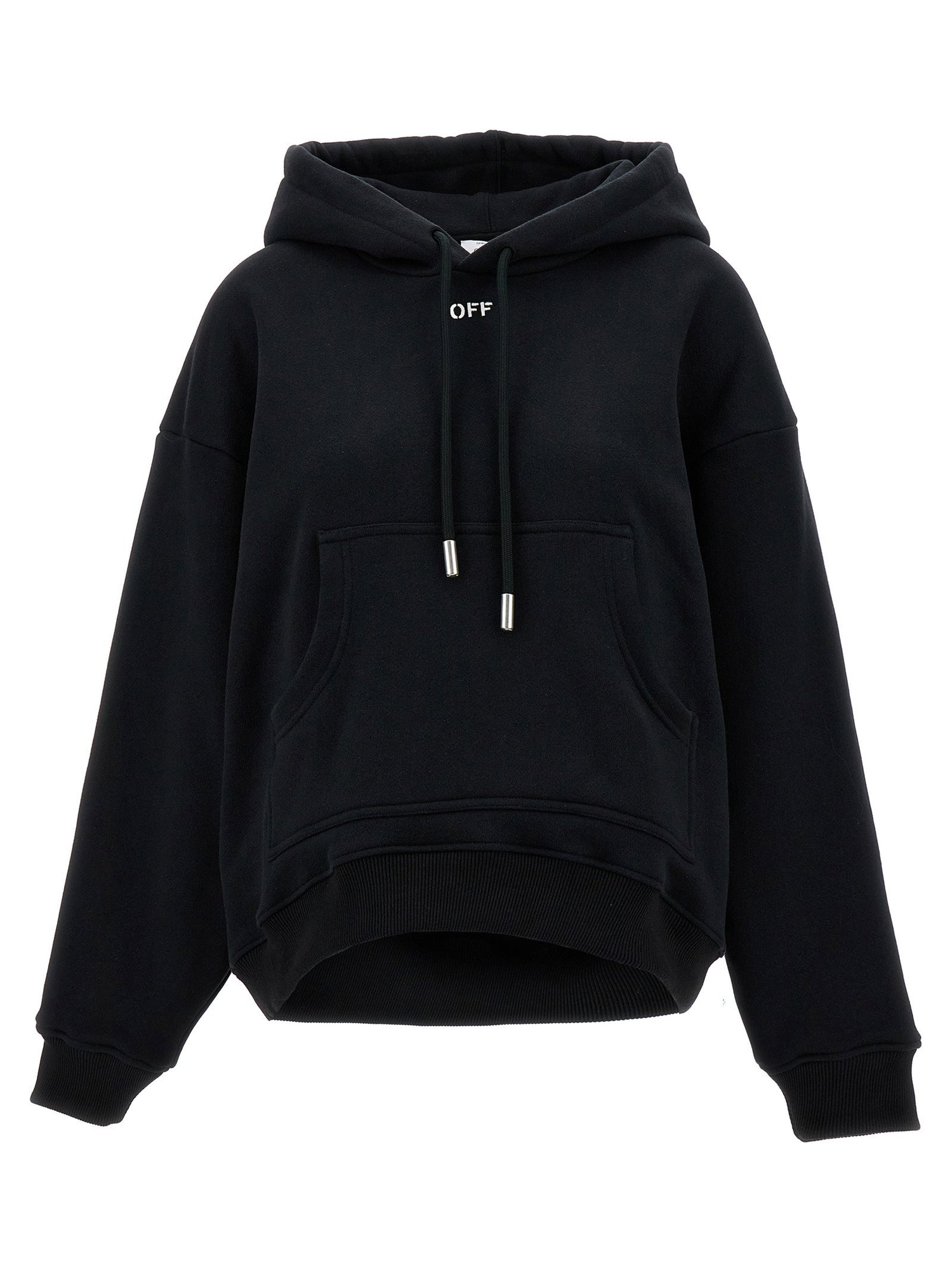 Off White Off Stamp Hoodie Black