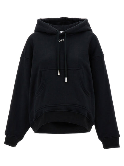 Off White Off Stamp Hoodie Black