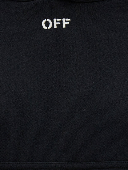 Off White Off Stamp Hoodie Black