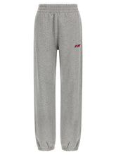Off White Logo Embroidery Joggers Gray