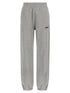 Off White Logo Embroidery Joggers Gray