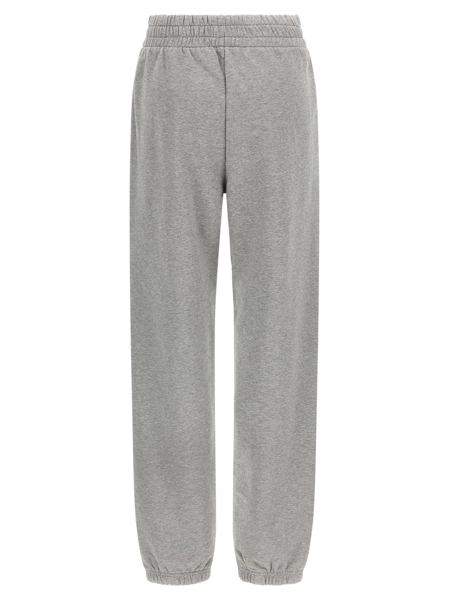 Off White Logo Embroidery Joggers Gray