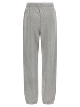 Off White Logo Embroidery Joggers Gray