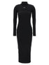 Off White Off Stamp Dress Black