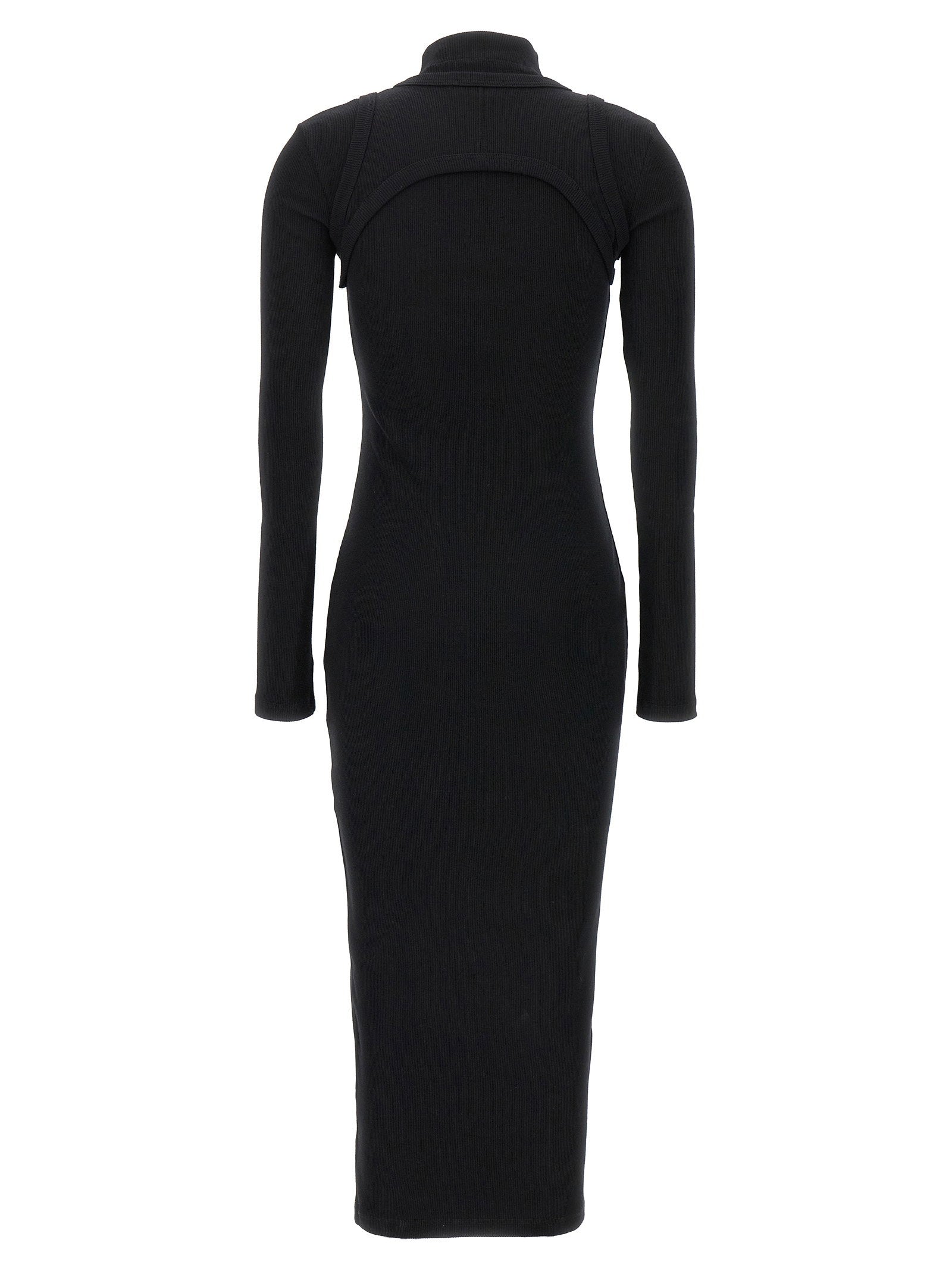 Off White Off Stamp Dress Black