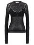 Off White Net Arrow Bralette Top Black