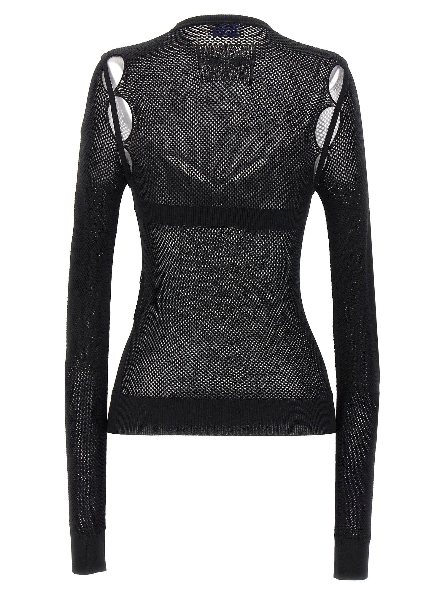 Off White Net Arrow Bralette Top Black
