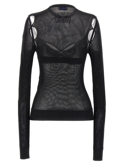 Off White Net Arrow Bralette Top Black
