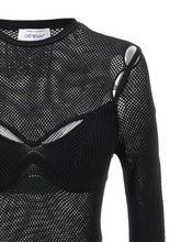 Off White Net Arrow Bralette Top Black