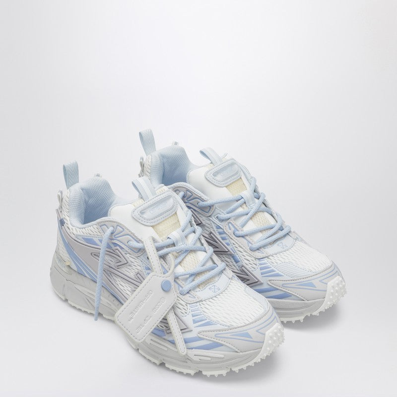 Off White Be Right Back mesh and leather sneakers white