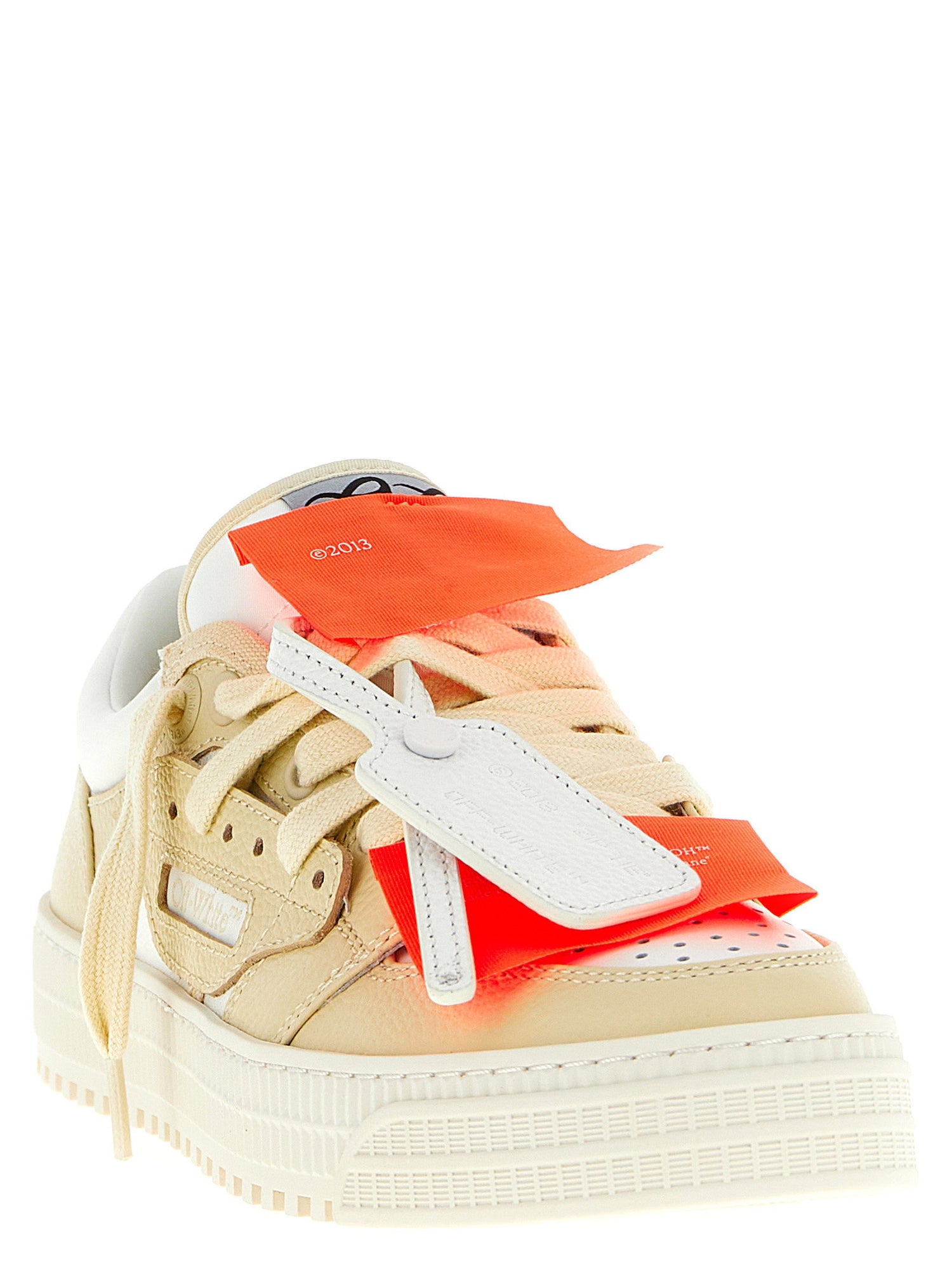 Off White 3.0 Court Low Top Sneakers Beige