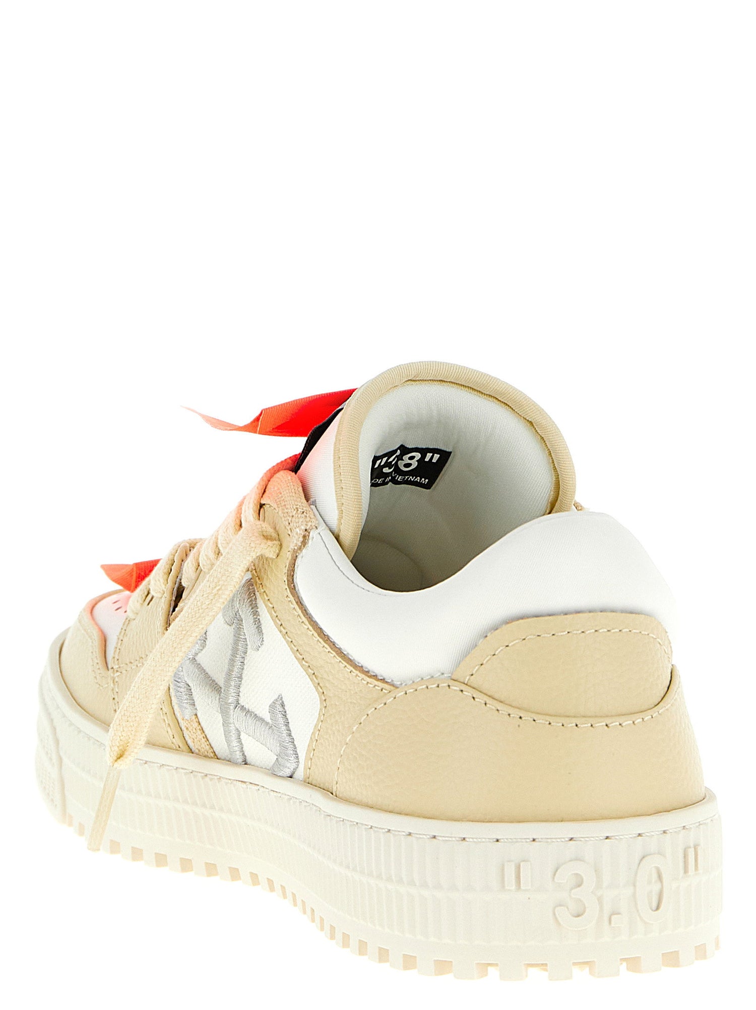 Off White 3.0 Court Low Top Sneakers Beige