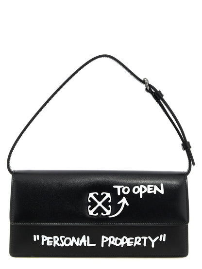 Off White Jitney 1.0 Shoulder Bag White/black