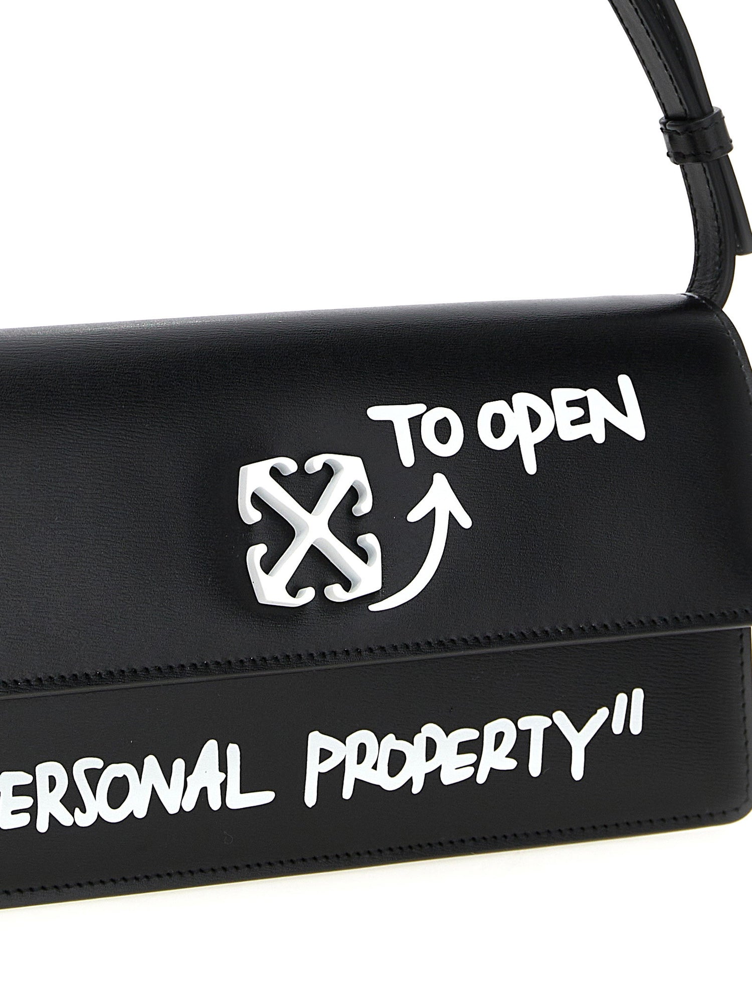 Off White Jitney 1.0 Shoulder Bag White/black