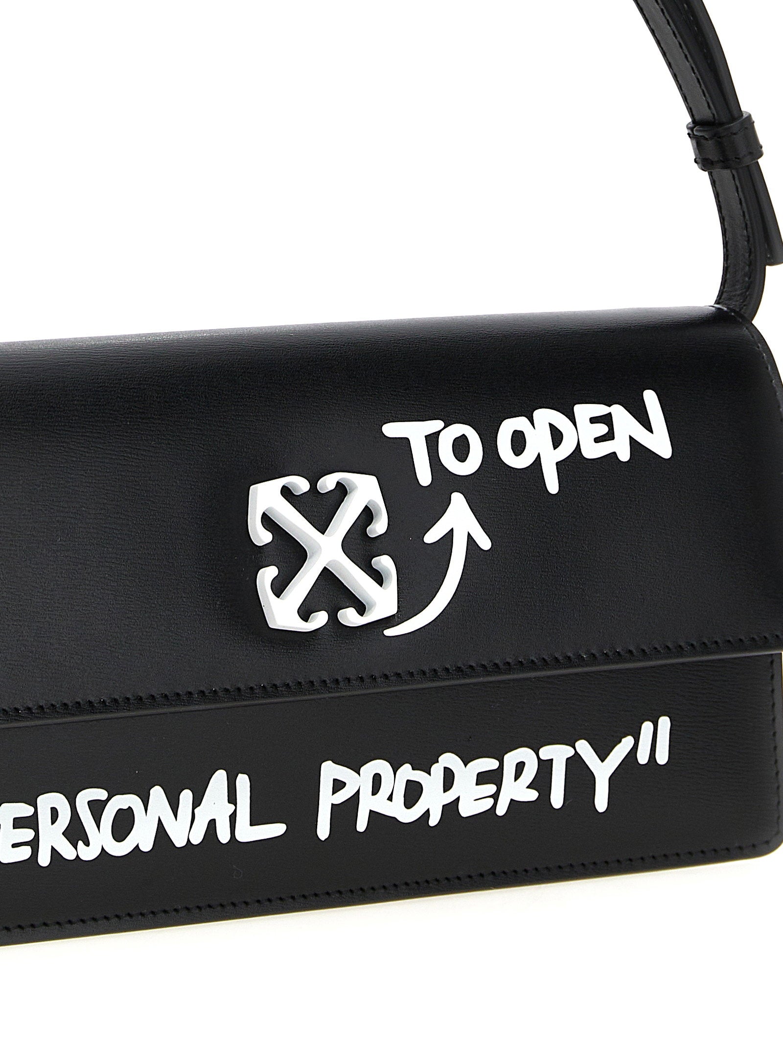 Off White Jitney 1.0 Shoulder Bag White/black