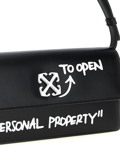 Off White Jitney 1.0 Shoulder Bag White/black