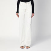 Off White White cotton denim straight-leg jeans White