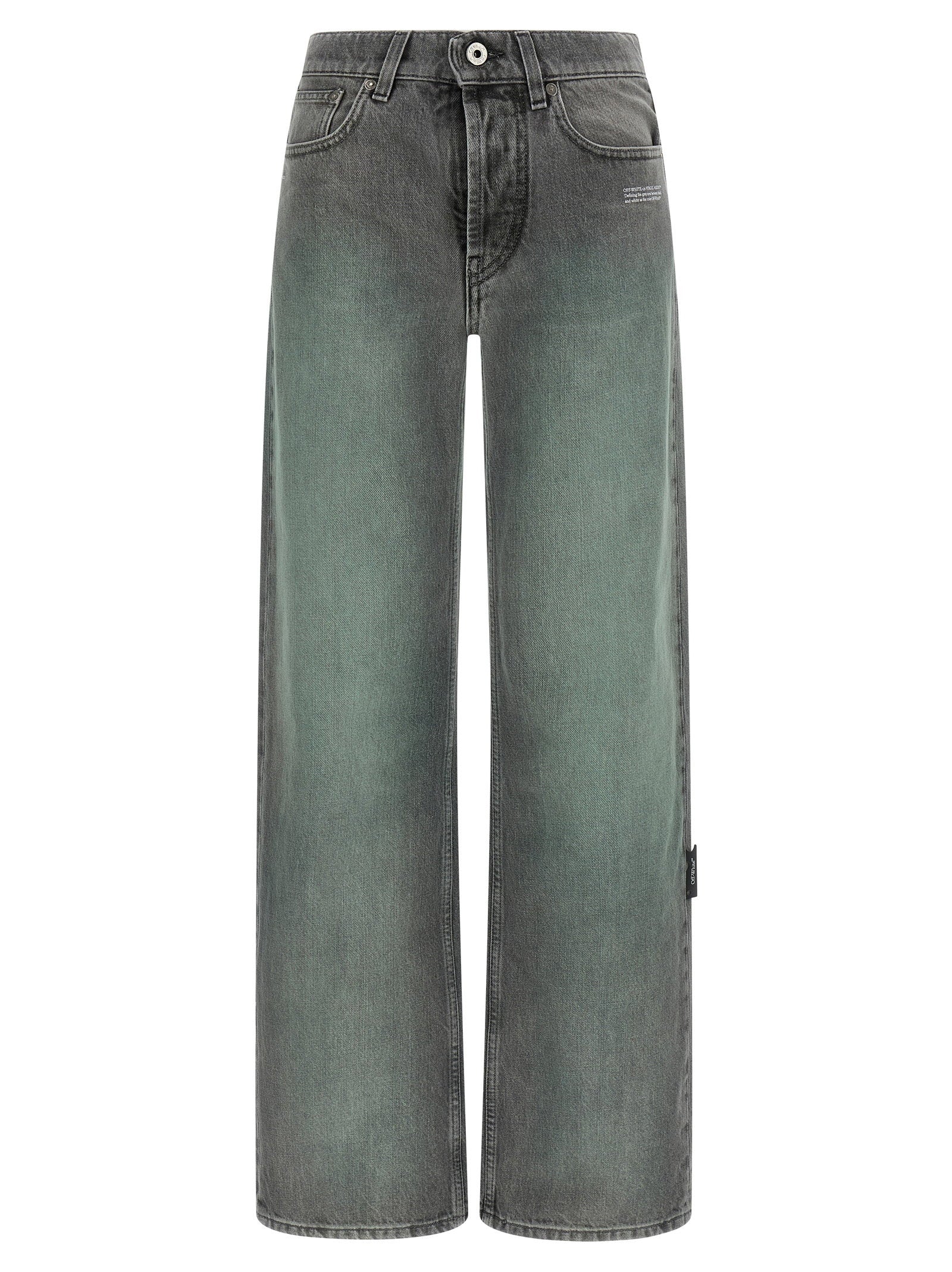 Off White Spray Susy Jeans Gray