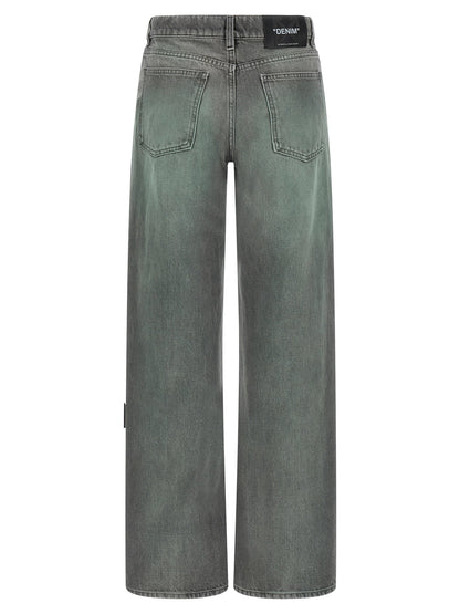 Off White Spray Susy Jeans Gray
